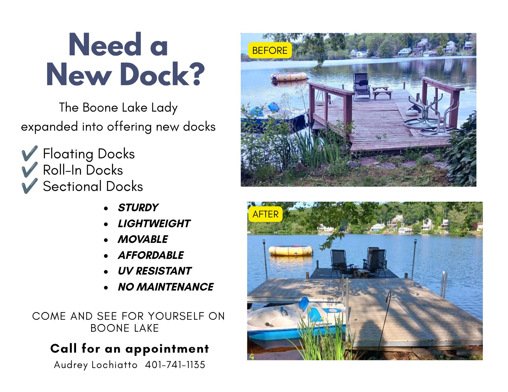 1-800-BoatLift mailer, front